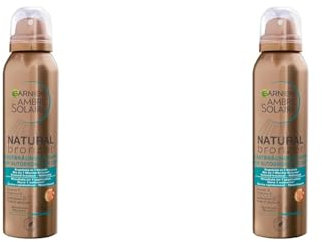 Garnier Selbstbräuner für Gesicht und Körper, Langanhaltende, natürliche Bräune, Ambre Solaire Natural Bronzer Selbstbräunungs-Spray, 1 x 150 ml (Packung mit 2)