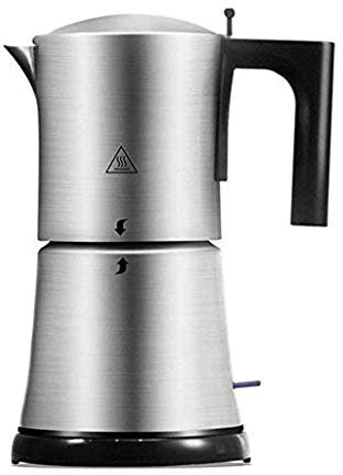HWSY Coffee Maker Mocha Coffee Pot Moka Stainless Steel Filter Espresso Coffee Maker Percolator Tool Percolator Pot Electric Coffee Machine 330W(Color:A) (A) Interesting