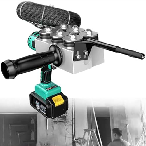 Tenderatrice Automatica per Cavi Elettrici,Filettatrice Cavi Senza Fili 40M/Min,Estrattore Portatile per Cavi per Costruzione Di Energia Idroelettrica,Comunicazione,Decorazione Domestica,2Batteries