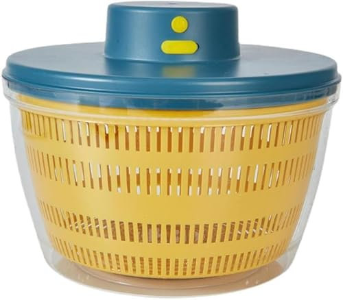 Lechuga Spinner Ensalada Spinner Pequeña Lavadora de Frutas Spinner Ensalada Spinner Lechuga Verdes Lavadora Secadora Escurridor Crisper Colador for Lavado Secado Verduras de Hoja Herramientas de Coci
