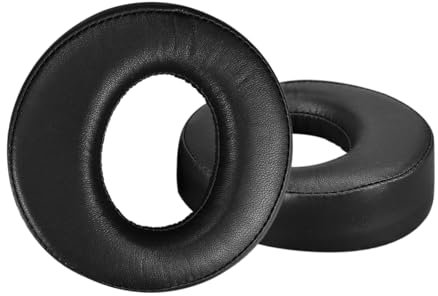 SINOWO Replacement Ear Pads Cushions for Sony PS3 PS4 Gold Wireless Playstation 3 Playstation 4 CECHYA-0083 Stereo 7.1 Virtual Surround Headphones,Sheepskin-Black