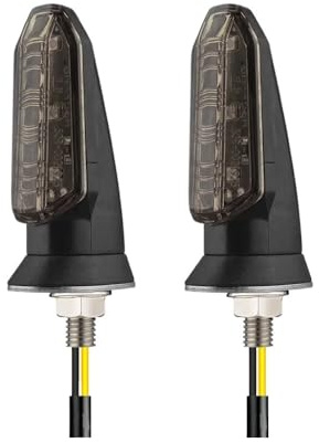 Nisza luces señalización 1/2 Uds Luz LED De Intermitente Brillante Motocicleta Mini Led Moto Lámpara Ámbar Intermitente LED Indicadores De Luz Universal
