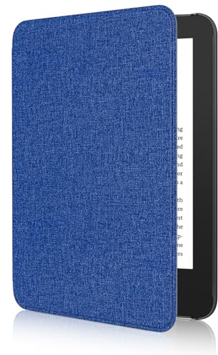 MoKo Case Fits 6 All-New Kindle (11th Generation-2024/2022 Release), Lightweight Shell Cover with Auto Wake/Sleep for Kindle 2024/2022 11th Gen e-Reader, Denim Indigo