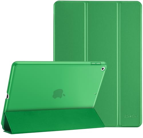 ProCase Smart Case for iPad 6th/iPad 5th Generation/iPad 9.7 Inch Case 2018 2017(Model: A1893 A1954 A1822 A1823), Ultra Slim Lightweight Stand Case with Translucent Frosted Back -Green