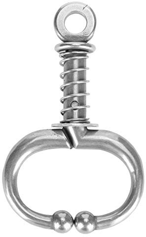 OPPWONG Bull-Nasenring, Edelstahl, Kuh-Nasenring, Bull-Kuh, Rinder-Nasenring, Rinder-Nasenring, Automatische Kuh-Feder-Nasenzange, Rinder-Nasenklemme für Nutztiere (HL-Q4D)