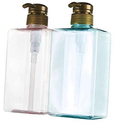 Lot de 2 grandes bouteilles de lotion en verre, pulvérisateur d'huile, distributeur de savon, pompe de shampoing, bouteille de lavage corporel, bouteille de rangement, conteneur de lotion, conteneurs
