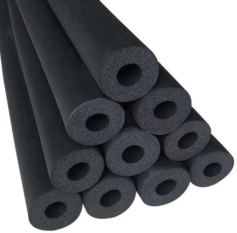 1/4, 1/2, 5/8, 7/9, 1-1/4, 2, 2-1/2, 3 ID Pipe Insulation Foam Tube, Pipe Cover Sleeve for AC Unit, Foam Tubing for Guitar Stands, Heat Preservation Anti Freeze(ID2-1/2 X T7/9 X L5.9ft)