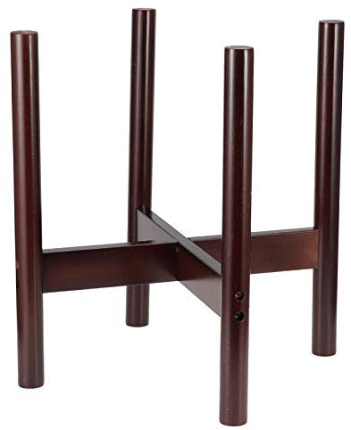 QERLONG Support pour plantes, design moderne du milieu du siècle, support pour plantes d'intérieur robuste et peu encombrant, présentoir d'angle élégant pour figuier à feuilles de (Bambus 2)