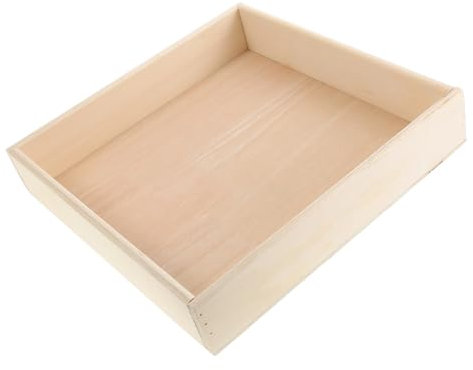 ERINGOGO Sensory Toys for Boys and Girls Compact Tray Sandbox Outdoor Toys Boys and Girls Plaything Safe Wooden Tray