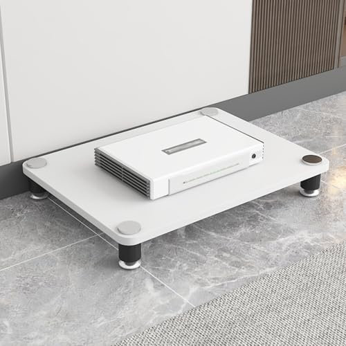 Mobile Stereo Hi Fi Rack Supporto Per Giradischi A 4 3 2 1 Livello, Mobiletto Angolare Per Stereo AV, Per Ufficio/Soggiorno/Sala Da Tè, Ripiano Per Riporre Audio E Video In Casa(White,1 Layer)