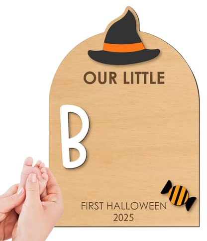 Kit per impronte di mani e piedi – decorazione per Halloween del bambino, tampone di inchiostro per nascita, regalo per mamma, papà, famiglia, cornice ricordo di Natale per la decorazione della