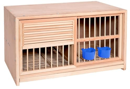 Taubenkäfig Träger Nistkasten Zuchtkäfig Holz Vogelkäfig für Papageien - Ideal für Taubenpaarung und Vogelpflege