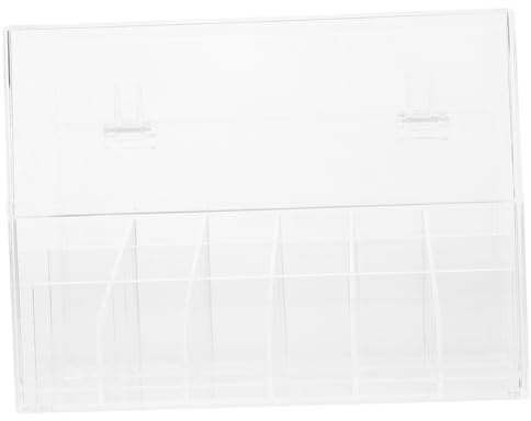 TOPPERFUN Caja Organizadora para Lápices Labiales y Brillo de Labios con Tapa, Material Ps, Diseño Compacto para Ahorrar Espacio, Adecuado para Uso Hogar