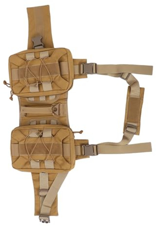 Toddmomy Hundesatteltasche Rucksackgeschirr für Große Hunde mit Schnellverschluss Verstellbar Wetterbeständig Geräumige Seitentaschen Outdoor Reisetasche für Hundewanderungen und Training