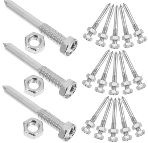 TOBBOMEY 20 Piezas Zapatos Aireadores de Césped con Clavos Metálicos Desmontables Picos Resistentes para Airear Jardín y Mejorar la Salud del Suelo Accesorios Duraderos para Terreno