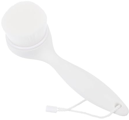Healifty Brosse Nettoyante Visage Manuelle Douce Blanche, Outil de Nettoyage en Profondeur des Pores, Exfoliant Visage pour Femmes et Hommes, Usage Quotidien Soin Peau