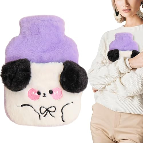 Bolsa De Agua Caliente Con De Peluche Y Almohadilla Térmica | Pack De Agua Caliente Para Hombres Estudiantes Niños Período Menstrual Abdomen Cuello Pierna Cama Sofá Lugar de Trabajo