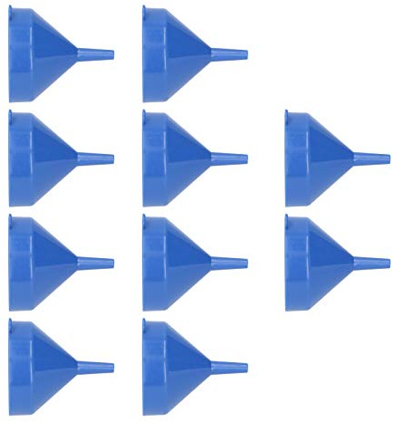 Haofy Set Imbuti Piccoli in Plastica per Cucina, Confezione da 10, Beccuccio da 0,5 Cm, Ampia Apertura per Olio e Liquidi