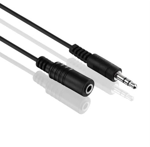 PerfectHD 5m Klinkenkabel Verlängerung 3,5mm | AUX Kabel | Audio Stereo Klinkenkabel | 3,5mm Stecker auf 3,5mm Buchse | Verlängerungskabel für Kopfhörer Smartphones Tablet Handy PC KFZ HiFi | Schwarz