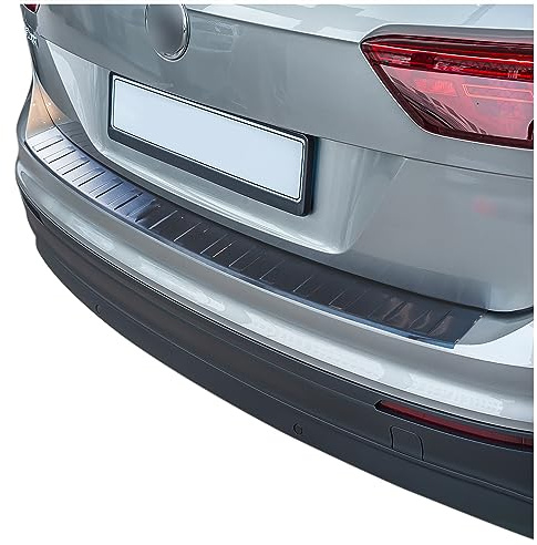 tuning-art Ladekantenschutz passend für VW Tiguan 2 2016-2024 | Anthrazit V2A Edelstahl Passgenau Abkantung Rostfrei Spezialklebeband Reinigungstuch Montageanleitung
