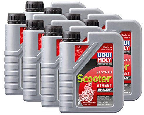 8x LIQUI MOLY 1053 Motorbike 2T Synth Scooter Street Race Motorrad Motoröl 1L