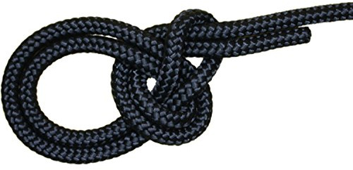 Handelsminister.com 8mm Leine PES-Seil Festmacher 1200kg 10m schwarz Polyester geflochten Tau Tauwerk Schot Reepschnur Flechtleine