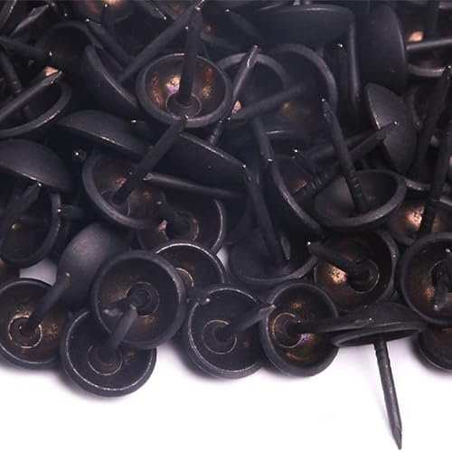 1000 Clous tapissier - Noir mat - Ø11mm - Perle fer