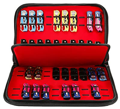 Aoblok Étui de Rangement pour Couteaux de Poche, Petit Couteau de Rangement, Sac de Rangement pour Outils, Fourreau Pliable pour Mini Couteau de Poche de Survie, boîte à Couteaux avec 40 emplacements
