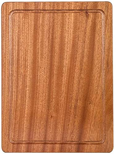 Plato De Madera Maciza Para Carne, Tabla De Quesos, Tabla De Cortar De Madera Cuadrada, Multifunción Y Gruesa Para Bandeja De Carne Gourmet, Plato De Carne, Plato De Pizza Para El Hogar-24*36 cm