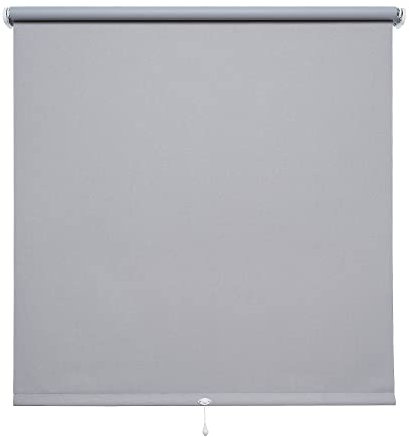 Verdunkelungsrollo Springrollo Schnapprollo Rollo Hellgrau Breite 60-200 cm Länge 160 cm Blickdicht Blickschutz (200 x 160 cm)