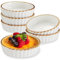 ONEMORE Ramequins pour Crème Brûlée en Porcelaine, Lot de 6 Plat Creme Brulee, 177 ml