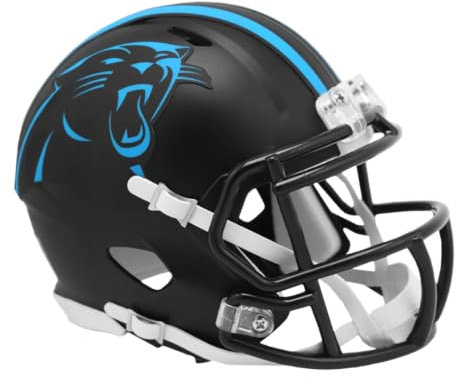 Riddell Speed Mini Football Helm ON-Field Carolina Panthers, RID8058043, Einheitsgröße, Schwarz