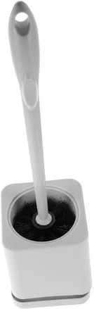 TOPBATHY Spazzola per WC con Base Accessorio per Pulizia Bagno per Casa e Hotel Bianco