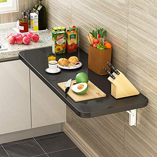 ZEDARO Wandmontierter Klapptisch aus Holz Wandmontierte einfache Küche Klapp-Esstisch Wandmontage Multi-Size Optional