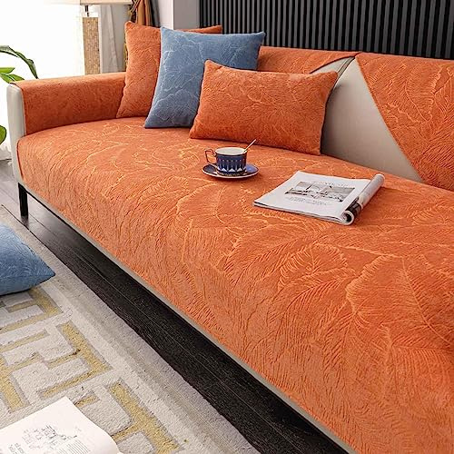 MTHGH Sofabezug Couch Bezug L-Form Sofaschoner rutschfest Sofaschutz Wasserdicht Sofa Schutzdecke Sofa Schutz Hund Kratzschutz Katze Sofa Auflagen,orange-70x70cm
