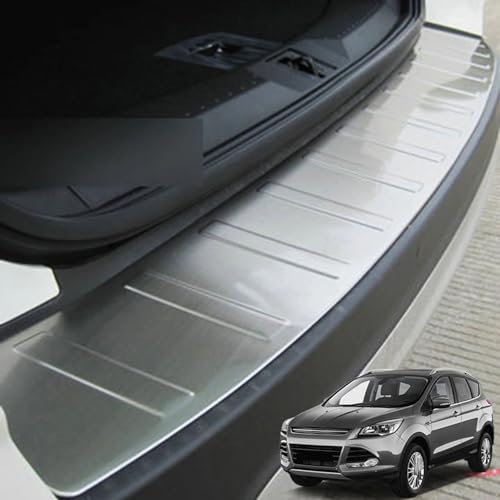 UPIKIT kompatibel mit Auto Edelstahl Ladekantenschutz Stoßstangenschutz Heckstossstange für Ford Escape Kuga 2 2013 2014 2015 2016 2017 2018 2019