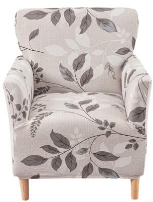Highdi Stretch Sesselbezug Sesselhusse Elastische Elegant Drucken Sofaüberzug Clubsessel Sessel Bezug, Weicher Sesselschoner Sitzbezug Für Sessel Mit Armlehne Hussen Für Sessel (Winter)