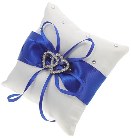 KOMBIUDA Dekoratives Ringkissen Mit Strass Elegantes Hochzeitsaccessoire Für Verlobung Und Zeremonien Vielseitig Einsetzbar Stilvolles Design Für Romantische Anlässe Weich Und