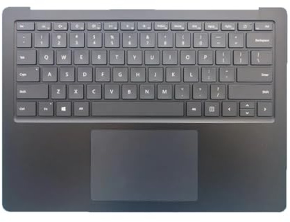 Clavier Portable sans Fil Bluetooth avec Touchpad pour Microsoft Surface Laptop 4 13.5 1951 Clavier Touchpad Palmrest (Noir)