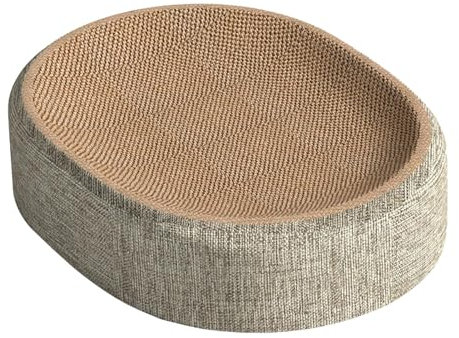Katzenkratzbrett | Katzenbett und Kratzbaum | ovale Katzen-Kratzmatte | Haustier-Schlafmatte für Indoor-Katzen | Komfortables Katzenbett | Übung Katzenpfote Multifunktionales Design