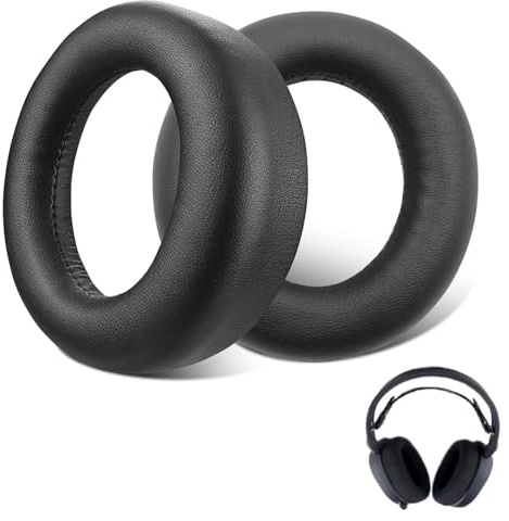 Cuscinetti Auricolari di Ricambio per PS5 Pulse 3D, Cuscinetti Cuffie per Sony, Padiglioni Cuffie in Tessuto Traspirante e Schiuma di Alta Qualità (Nero)