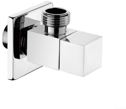 Sleek Design Wall Mounted 2 Inch Brass Water Shut Off Valve Perfect Addition to Your Garden or Balcony Setup (Chrome)