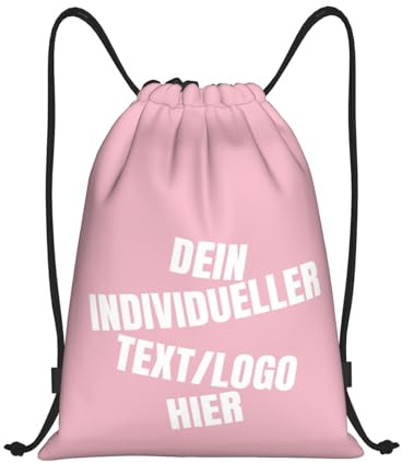 Tingwei Personalisiertes rucksack Turnbeutel mit Kordelzug mit Foto/Logo/Text, personalisierte Sporttasche, Sportbeutel für Herren und Damen,wasserdicht Turnbeutel, Schwimmtasche,Sport