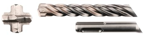 Makita NEMESIS II SDS+ - Punta per trapano a martello, 18 mm x 250 mm, colore: Grigio