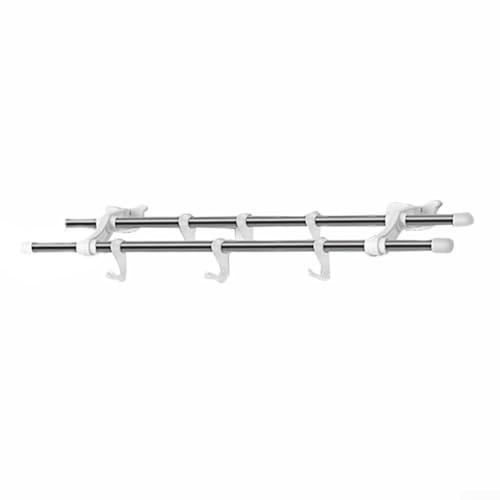 Tendedero de ropa de radiador, sobre la ropa sobre el toallero del radiador, toallero con 6 ganchos construidos para resistencia funcional (40 cm)