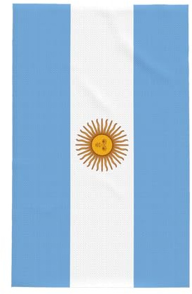 BGSHJVF Toallas de cocina con estampado de bandera argentina, paños de cocina de tejido gofre, perfectos para secar, limpiar y uso diario