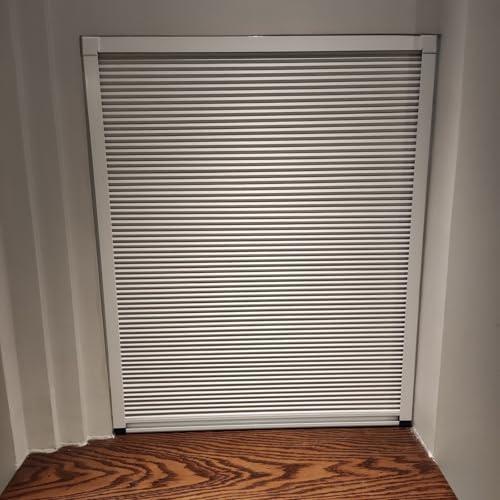 falttür Kleine Akkordeontüren Für Schränke, 30 40 50 60 70 80 90 100 Cm Hohe, Unsichtbare Trennwand-Falttüren Für Schrank, Dusche, Wohnmobil(W-30cm/12'',H-50cm/20'')