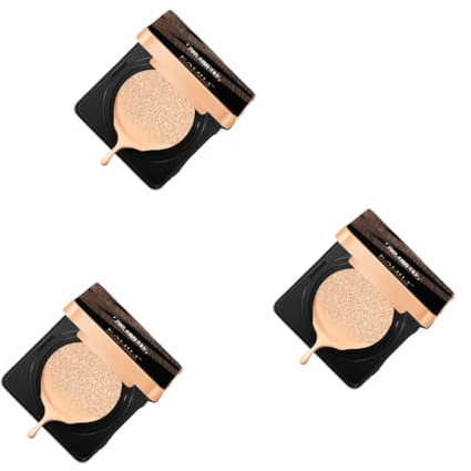 Zanthicia 3 pièces coussin d'air BB fond de teint hydratant couverture complète contrôle de l'huile blanchiment imperméable à l'eau perméable à l'air correcteur cosmétiques, Blanc brillant