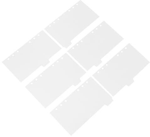 DOITOOL 6 hojas Divisores de Carpeta Semitransparentes para Archivador de Páginas Separadores de Página Coloreados para Cuadernos y Planificadores Marcadores de Pestañas para Uso Diario
