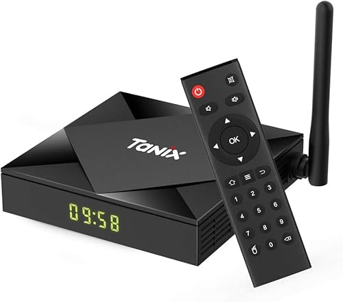 IDEALROYAL Boitier TV Android 10.0, TX6S Android TV Box Allwinner H616 Quad Core 4 Go RAM 32 Go ROM, Dual Bande WiFi 2.4/5 GHz BT4.1, 3D 4K HD Smart TV Box